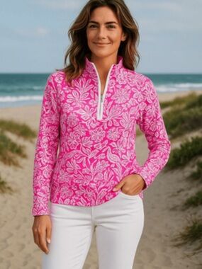 Lilly Pulitzer Terry 1/2 Zip pullover